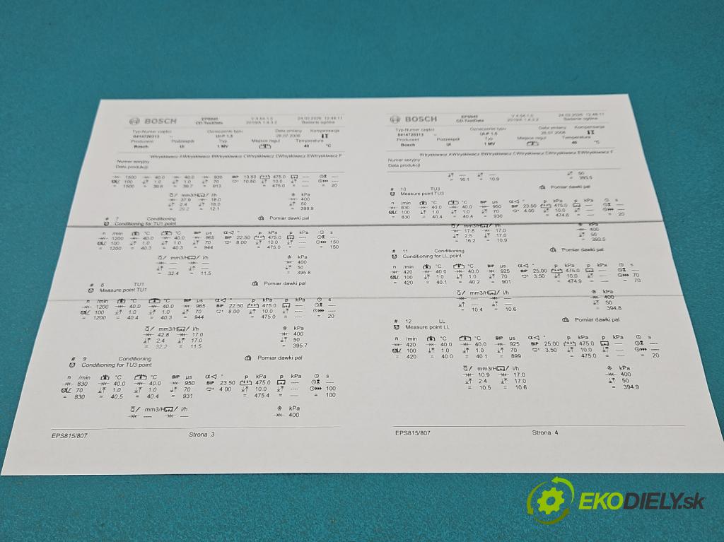 Vw Transporter T5 2003-2015 1.9 tdi 84KM manual 62 kW 1896 cm3 5- vstřikovací čerpadlo 0414720313 (Vstřikovač paliva)
