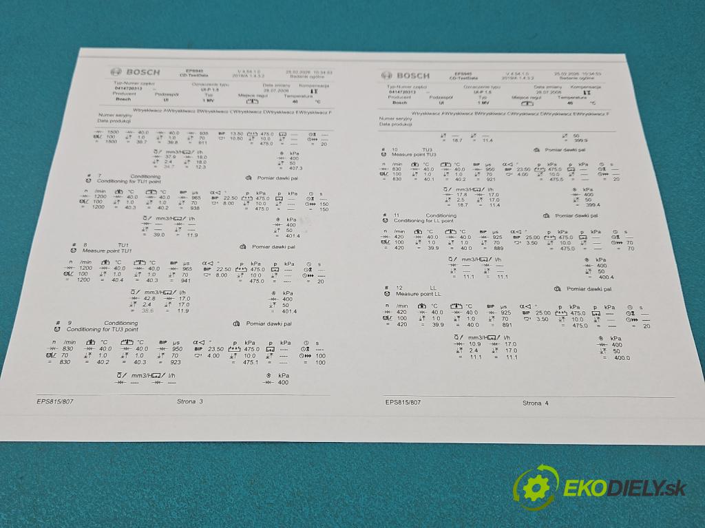 Vw Transporter T5 2003-2015 1.9 tdi 84KM manual 62 kW 1896 cm3 5- vstřikovací čerpadlo 0414720313 (Vstřikovač paliva)
