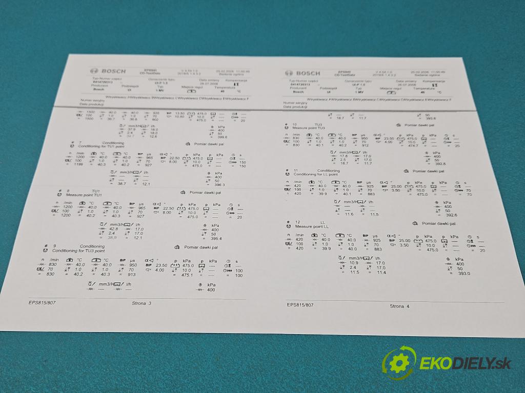 Vw Transporter T5 2003-2015 1.9 tdi 84KM manual 62 kW 1896 cm3 5- vstřikovací čerpadlo 0414720313 (Vstřikovač paliva)