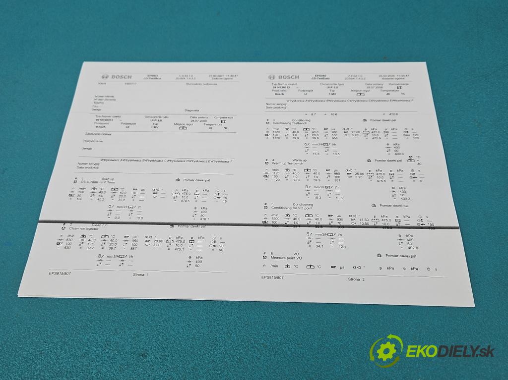 Vw Transporter T5 2003-2015 1.9 tdi 84KM manual 62 kW 1896 cm3 5- vstřikovací čerpadlo 0414720313 (Vstřikovač paliva)