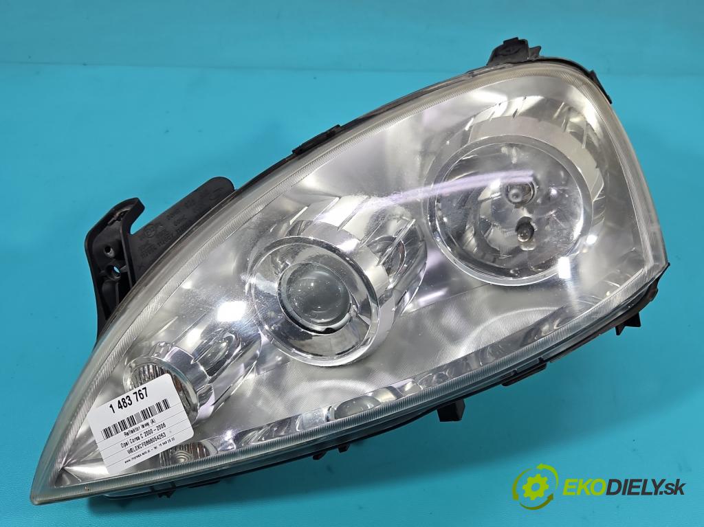 Opel Corsa C 2000-2006 1.2 16V 80 HP manual 59 kW 1229 cm3 3- Reflektor: ľavý 0096726 (Kľučka dverí ostatné)