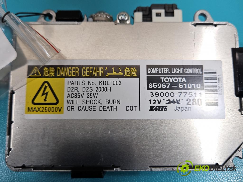 Lexus RX II 2003-2008 3.5 V6 automatic 203 kW 3456 cm3 5- střídač: xenon 85967-51010 (Riadiaca jednotka xenónu)