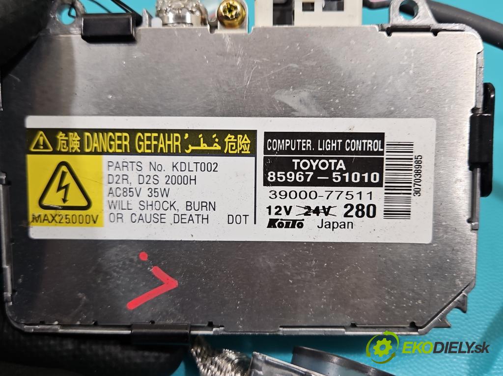 Lexus RX II 2003-2008 3.5 V6 automatic 203 kW 3456 cm3 5- střídač: xenon 85967-51010 (Riadiaca jednotka xenónu)