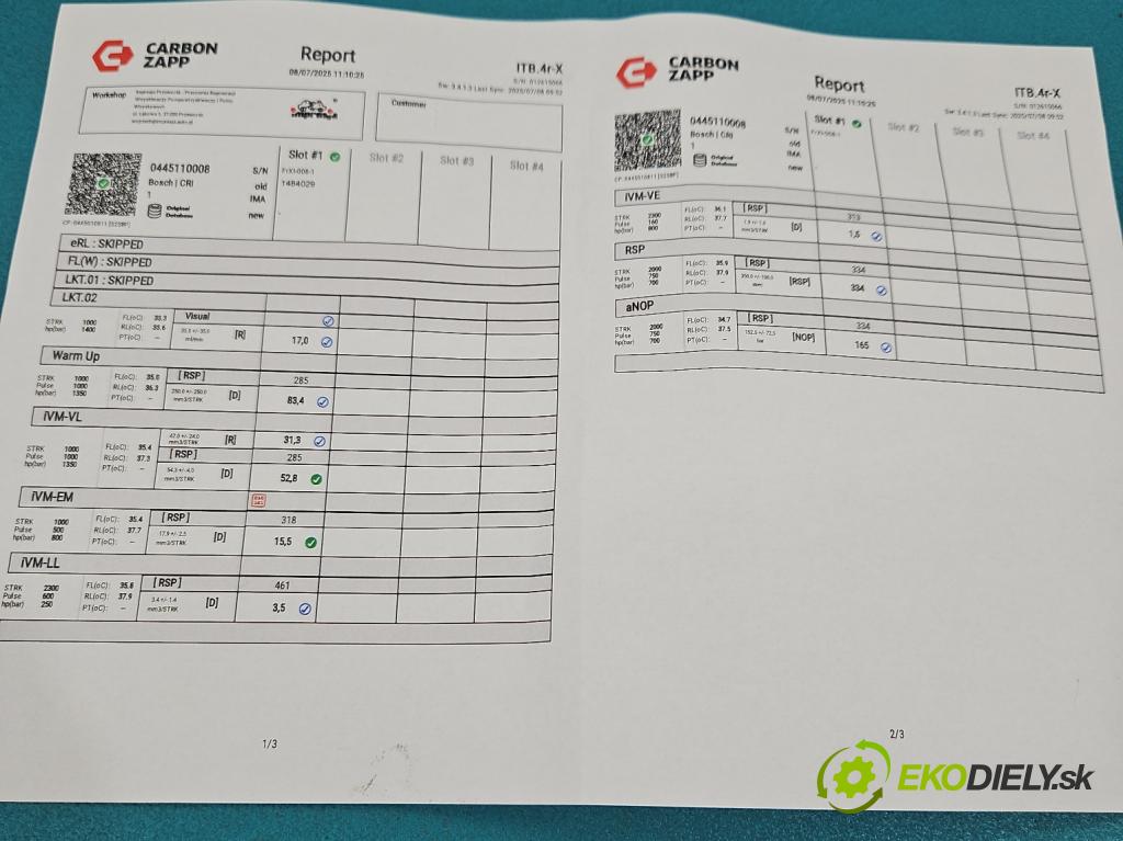 Peugeot 206 2.0 hdi 90 HP manual 66 kW 1997 cm3 5- vstrek 0445110008 (Vstrekovač paliva)