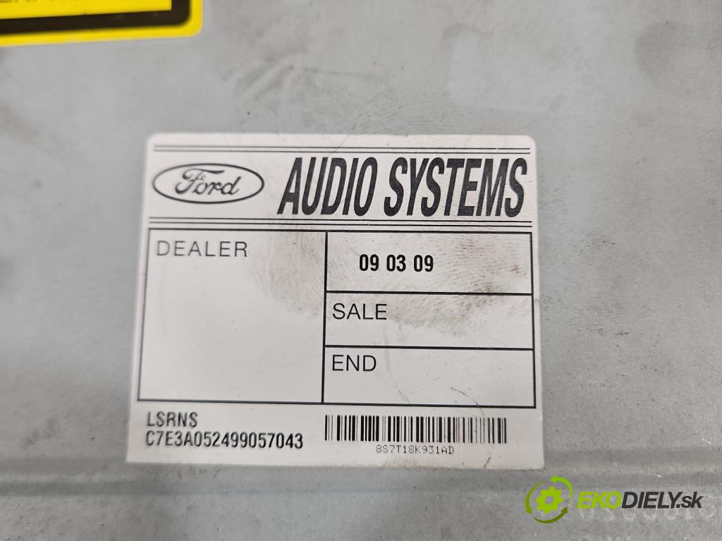 Ford Mondeo Mk4 2007-2014 2.0 tdci 140 HP manual 103 kW 1997 cm3 5- Radio originál 8S7T-18K931-AD