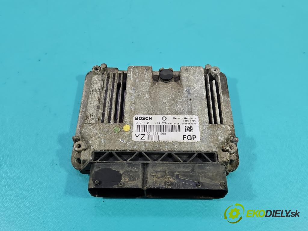 Opel Vectra C 2002-2008 1.9 cdti 120 HP manual 88 kW 1910 cm3 5- riadiaca jednotka motora 0281011914