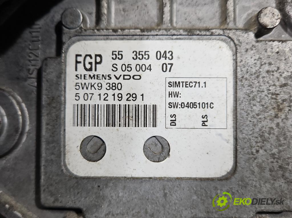 Opel Meriva A 2002-2010 1.8 16v 125 HP automatic 92 kW 1796 cm3 5- riadiaca jednotka motora 55355043