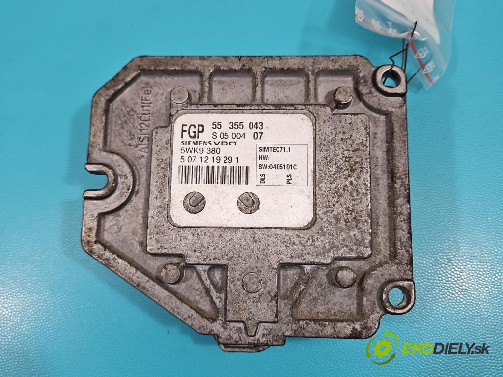 Opel Meriva A 2002-2010 1.8 16v 125 HP automatic 92 kW 1796 cm3 5- riadiaca jednotka motora 55355043