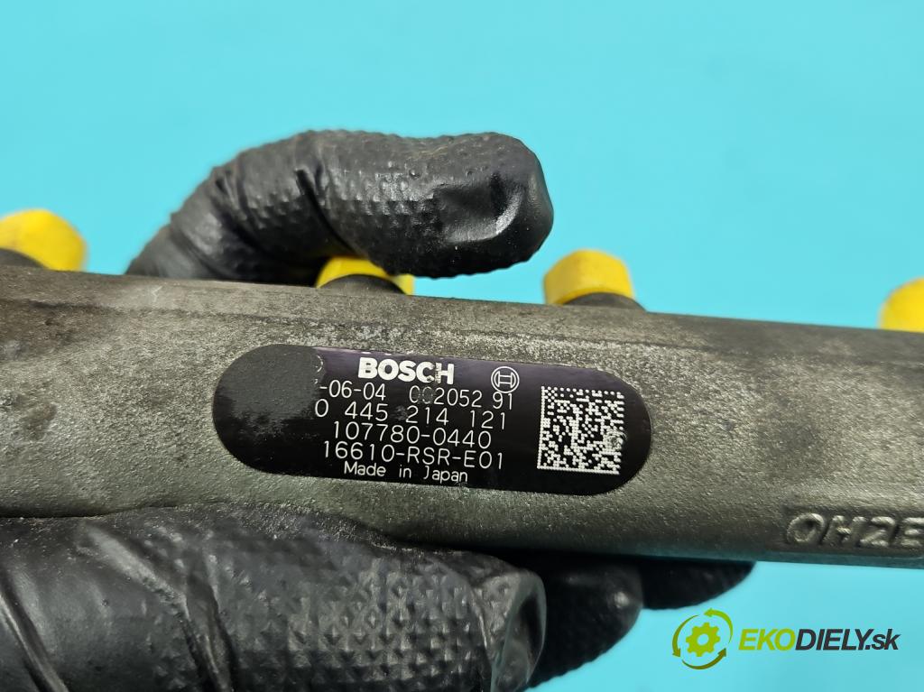 Honda CR-V III 2006-2011 2.2 i-CTDi 140 HP manual 103 kW 2204 cm3 5- lišta vstrekovacia 0445214121 (Vstrekovacia lišta)