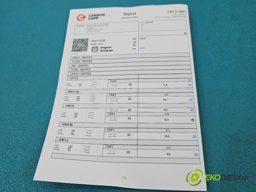 Honda CR-V III 2006-2011 2.2 i-CTDi 140 HP manual 103 kW 2204 cm3 5- vstrek 0445110288 (Vstrekovač paliva)