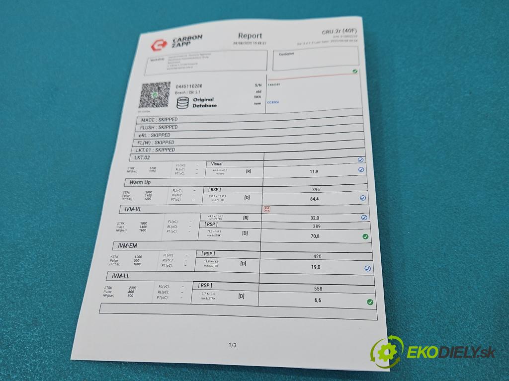 Honda CR-V III 2006-2011 2.2 i-CTDi 140 HP manual 103 kW 2204 cm3 5- vstrek 0445110288 (Vstrekovač paliva)