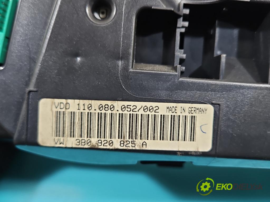 Vw Passat B5 1995-2005 1.9 tdi 131 HP manual 96 kW 1896 cm3 4- prístrojovka/ budíky 3B0920825A (Prístrojová doska)