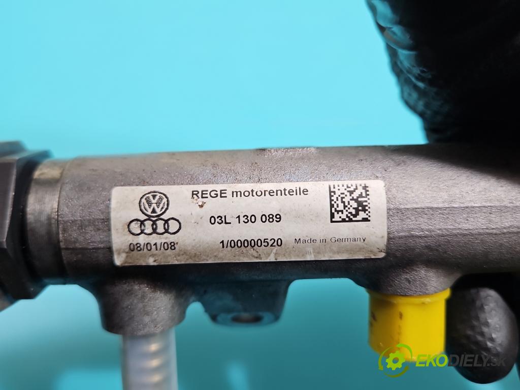 Vw Tiguan I 2007-2016 2.0 tdi 140 HP automatic 103 kW 1968 cm3 5- lišta vstrekovacia 03L130089 (Vstrekovacia lišta)