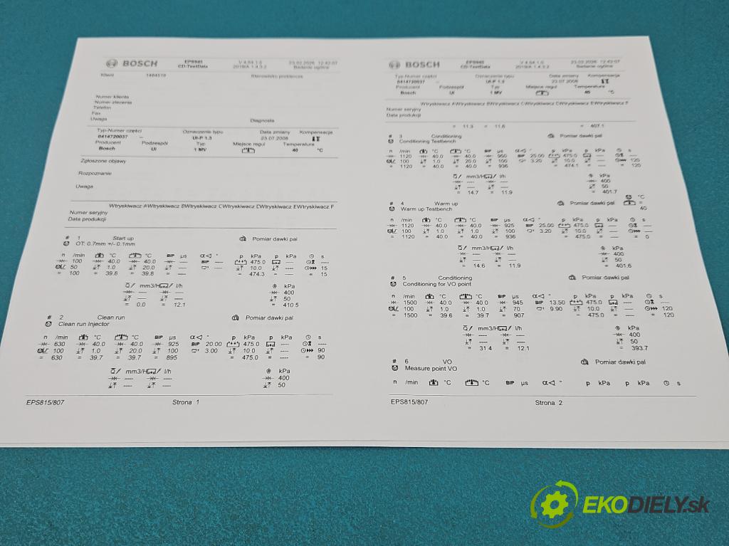 Seat Ibiza III 6L 2002-2008 1.9 tdi 101 hp manual 74 kW 1896 cm3 5- vstřikovací čerpadlo 0414720037 (Vstřikovač paliva)