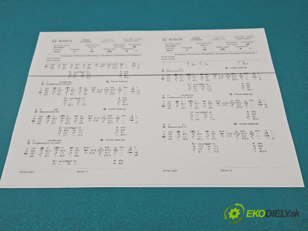 Seat Ibiza III 6L 2002-2008 1.9 tdi 101 HP manual 74 kW 1896 cm3 5- vstrekovacie čerpadlo 0414720037 (Vstrekovač paliva)