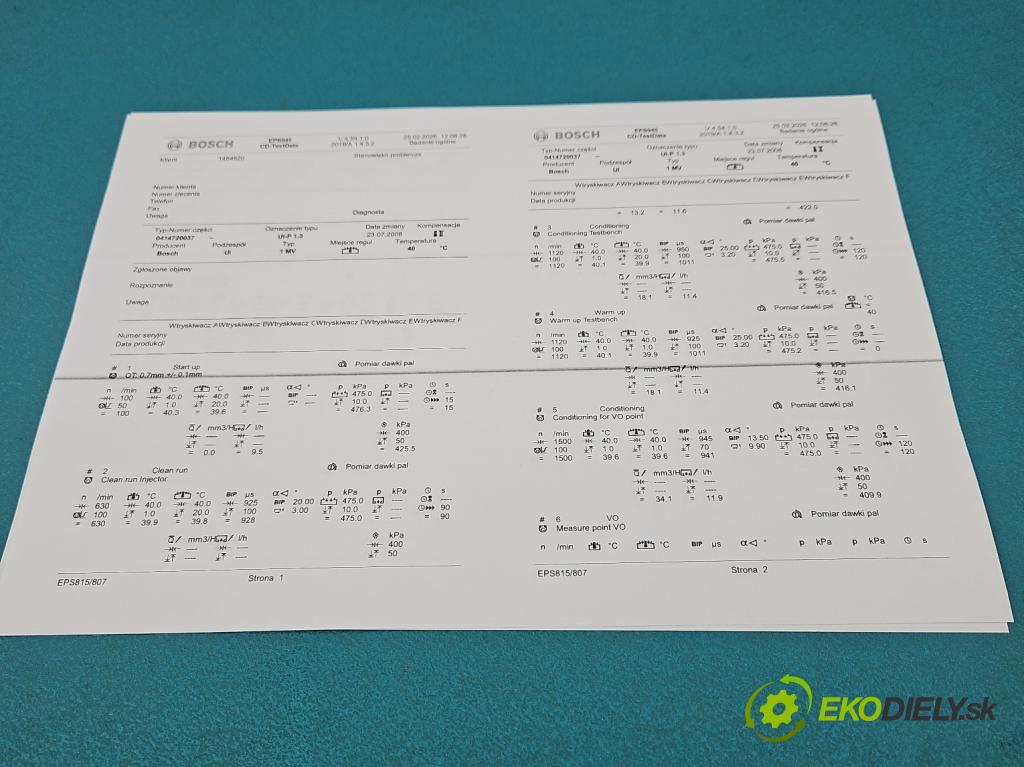 Seat Ibiza III 6L 2002-2008 1.9 tdi 101 HP manual 74 kW 1896 cm3 5- vstrekovacie čerpadlo 0414720037 (Vstrekovač paliva)