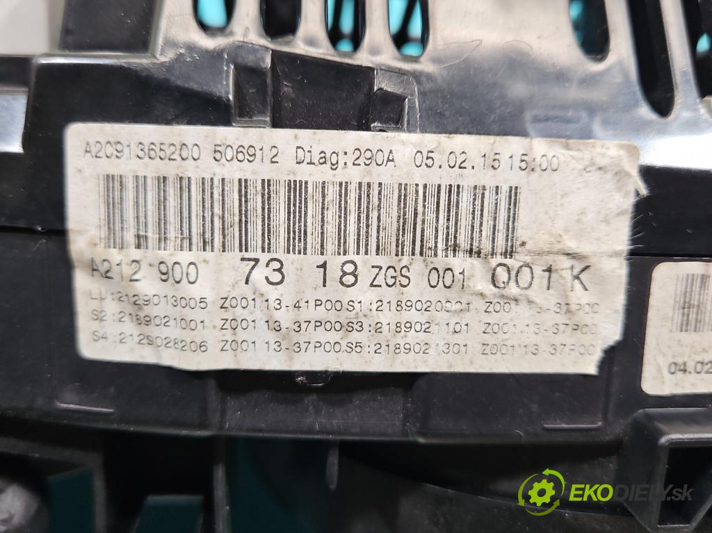 Mercedes E W212 2009-2016 2,2.0 CDI 136 HP automatic 100 kW 2143 cm3 5- prístrojovka/ budíky A2129007318 (Prístrojová doska)