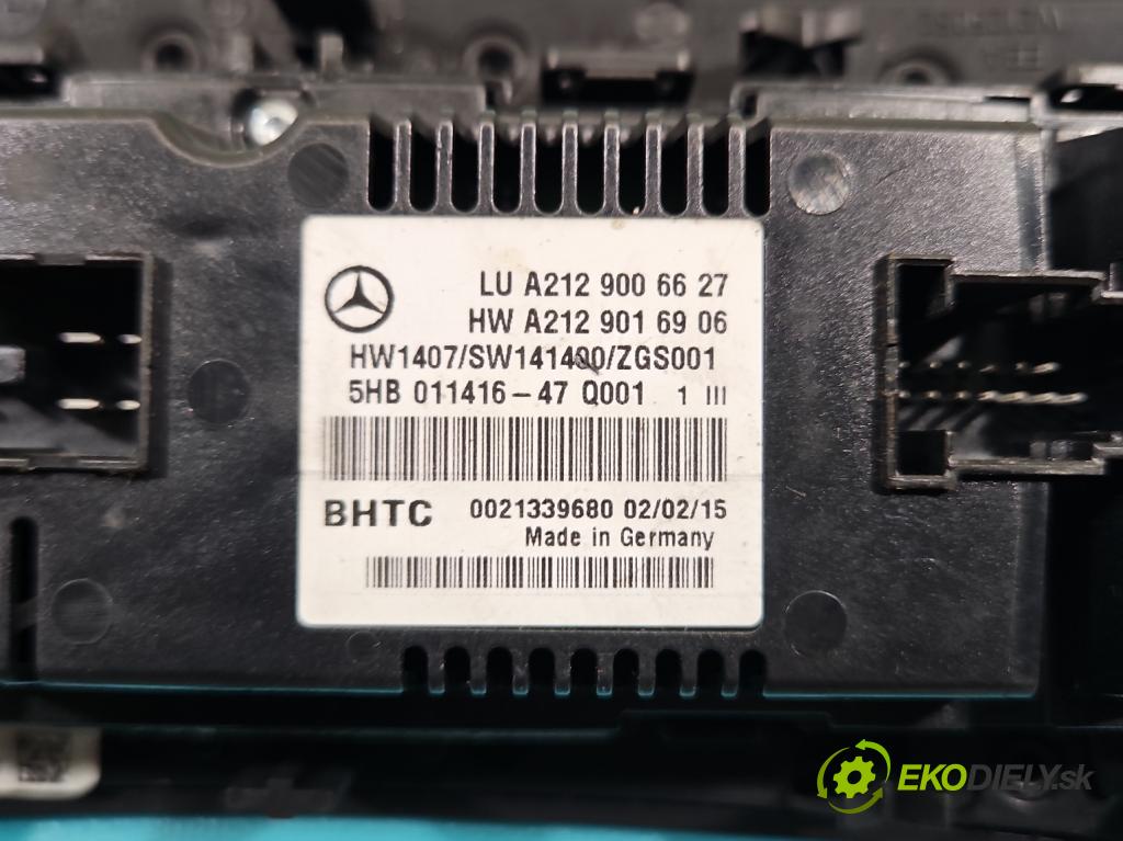 Mercedes E W212 2009-2016 2,2.0 CDI 136 HP automatic 100 kW 2143 cm3 5- panel kúrenia A2129006627