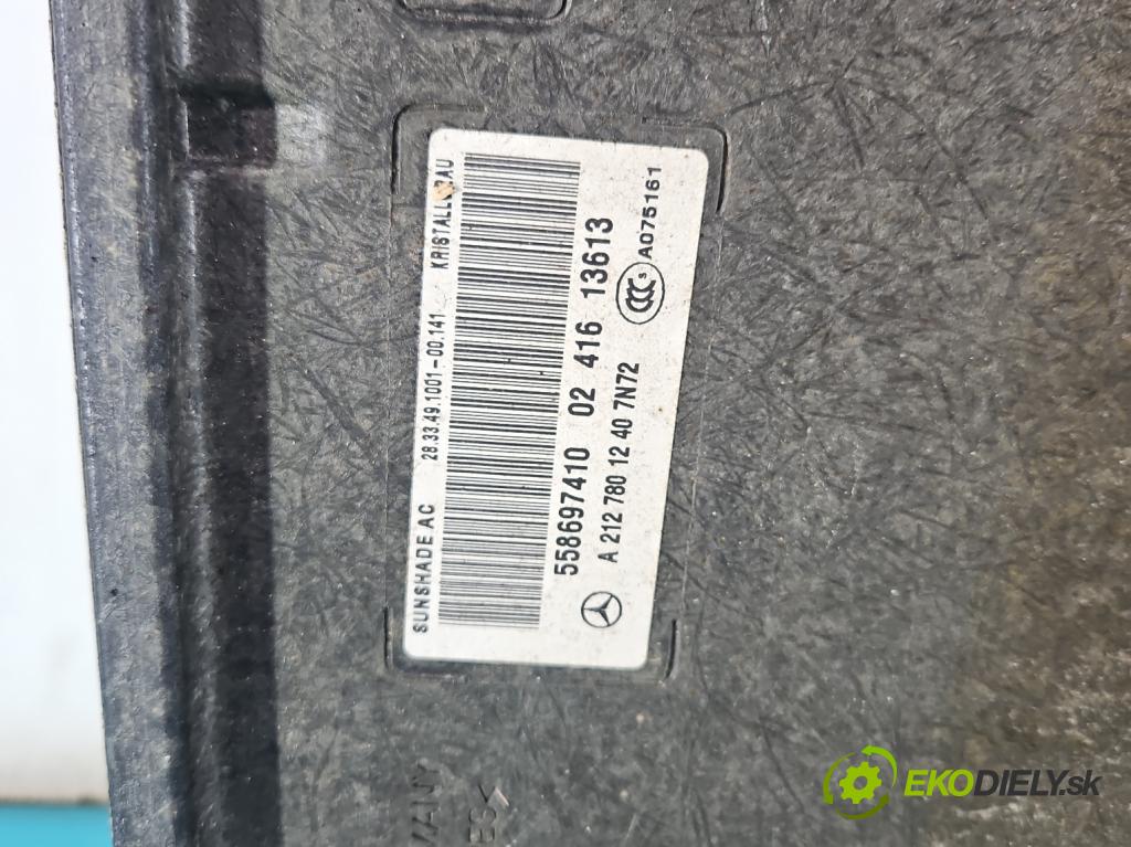 Mercedes E W212 2009-2016 2,2.0 CDI 136hp automatic 100 kW 2143 cm3 5- Střešní okno: A2127801240 (Sklo karoserie)