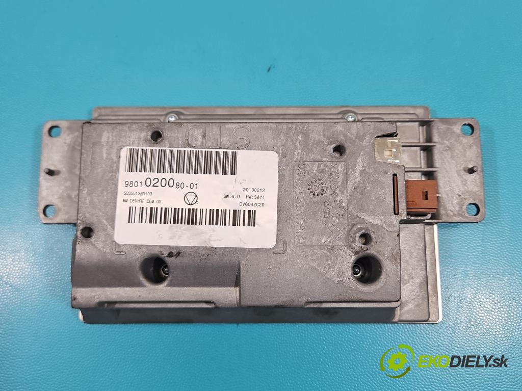 Citroen C5 II 2008-2017 2.0 hdi 163 HP automatic 120 kW 1997 cm3 5- Zobrazit: 9801020080 (Prístrojová doska)