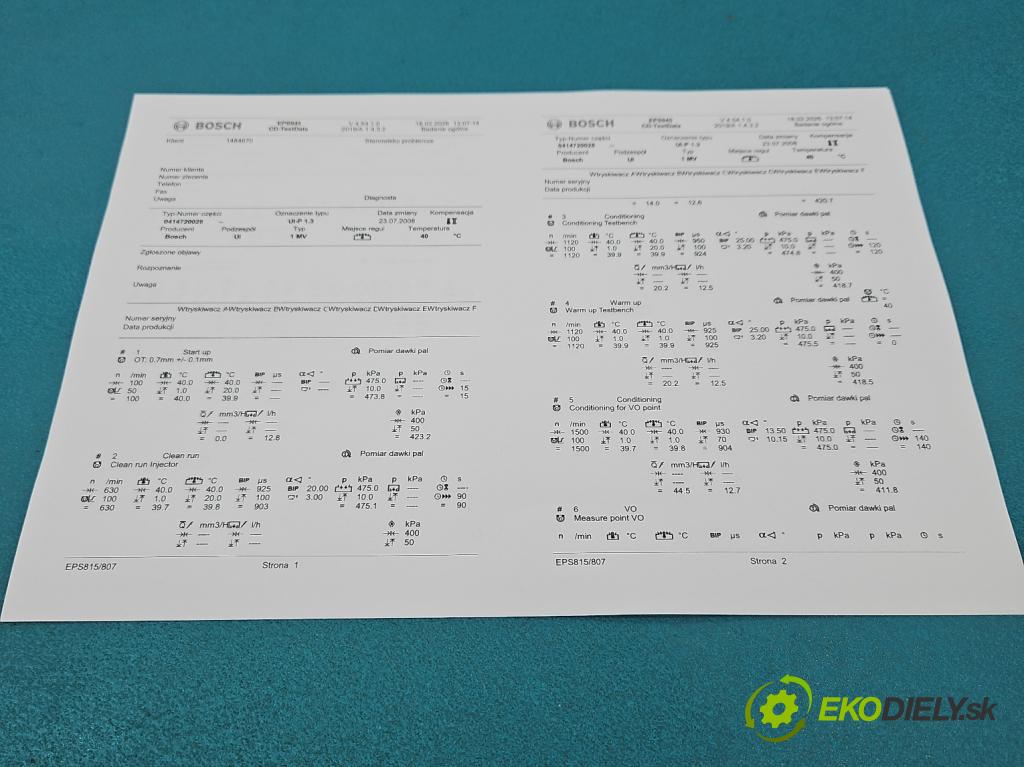 Vw Passat B5 1995-2005 1.9 tdi 131 HP manual 96 kW 1896 cm3 4- vstrekovacie čerpadlo 0414720028 (Vstrekovač paliva)