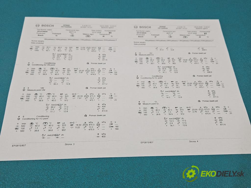 Vw Passat B5 1995-2005 1.9 tdi 131 HP manual 96 kW 1896 cm3 4- vstrekovacie čerpadlo 0414720028 (Vstrekovač paliva)