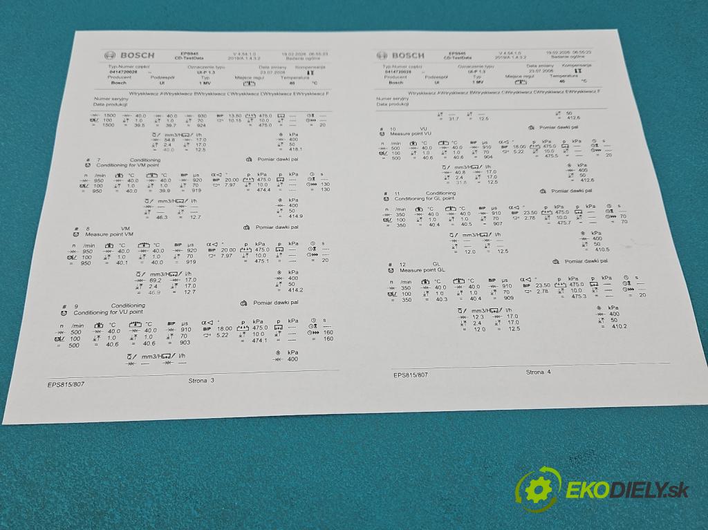 Vw Passat B5 1995-2005 1.9 tdi 131 HP manual 96 kW 1896 cm3 4- vstrekovacie čerpadlo 0414720028 (Vstrekovač paliva)