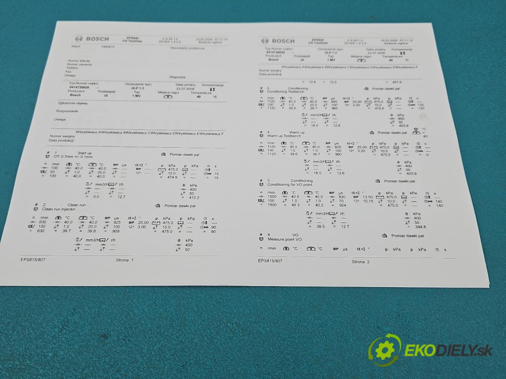 Vw Passat B5 1995-2005 1.9 tdi 131 HP manual 96 kW 1896 cm3 4- vstrekovacie čerpadlo 0414720028 (Vstrekovač paliva)