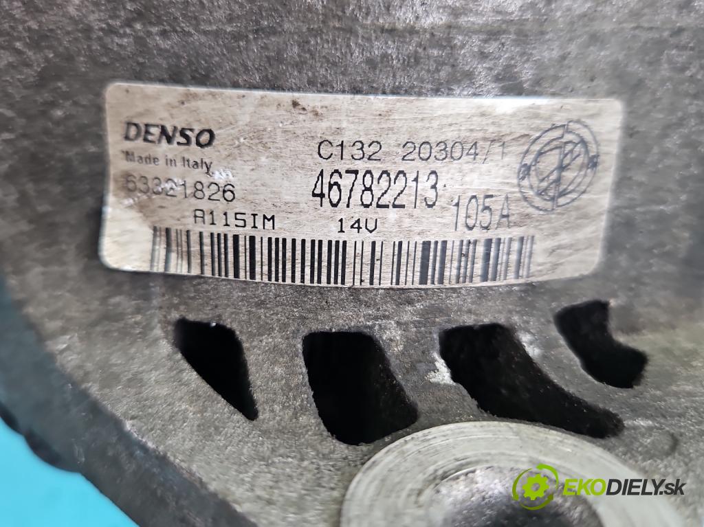 Alfa romeo 147 1.9 JTD 126 HP manual 93 kW 1910 cm3 5- Alternator 46782213 (Alternátor)