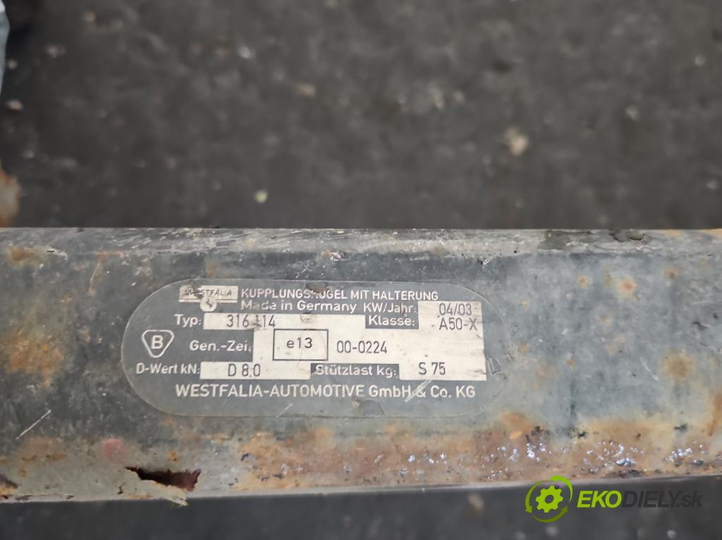 Renault Scenic I 1996-2003 1.6 16V 107 HP manual 79 kW 1598 cm3 5- oko tažné  (Tažné zařízení)