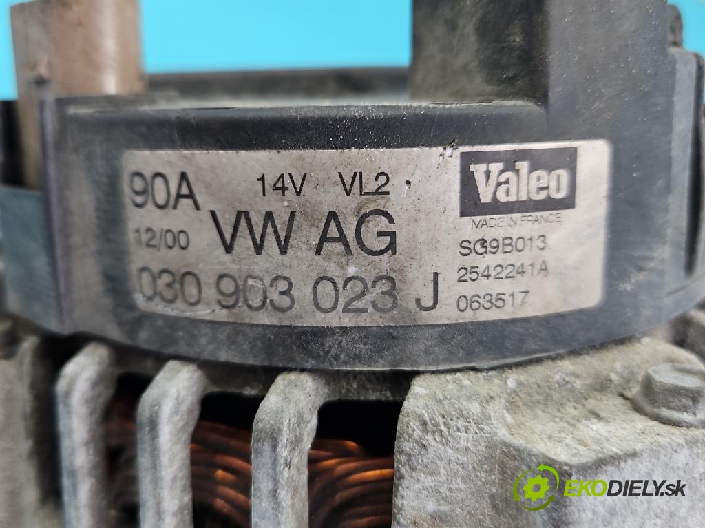 Vw Golf IV 1997-2003 2.0 8V 116 HP manual 85 kW 1984 cm3 5- Alternator 030903023J (Alternátor)