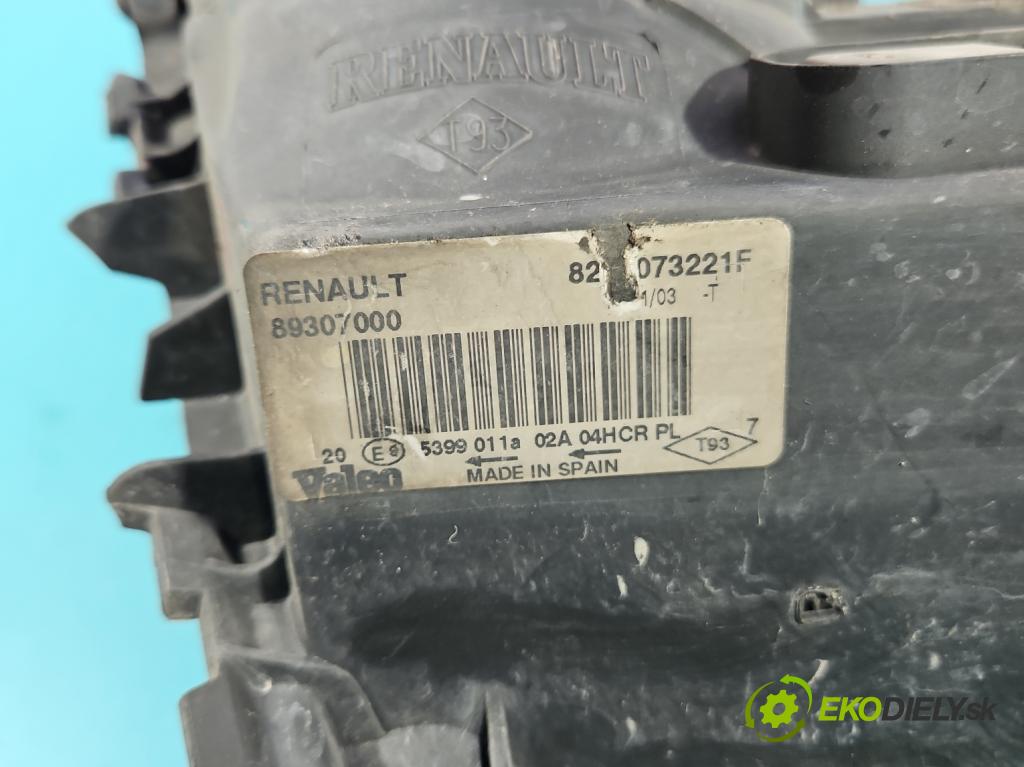 Renault Megane II 2003-2008 1.6 16V 113 HP manual 83 kW 1598 cm3 5- Reflektor: pravý 89307000 (Svetlo predné pravé)