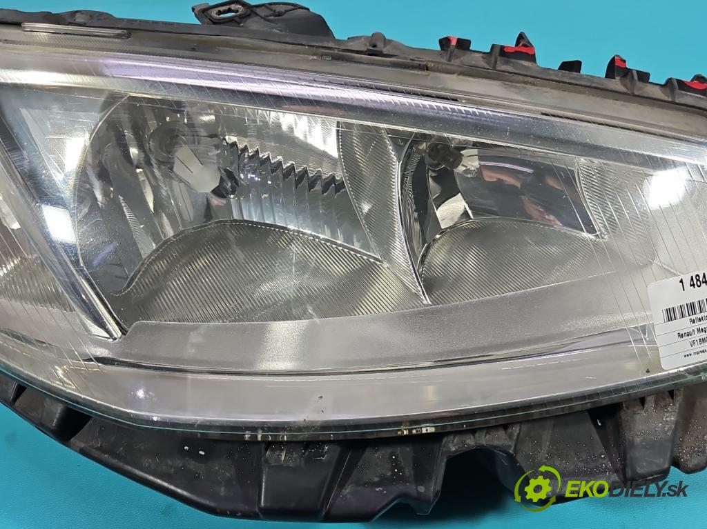Renault Megane II 2003-2008 1.6 16V 113 HP manual 83 kW 1598 cm3 5- Reflektor: pravý 89307000 (Svetlo predné pravé)