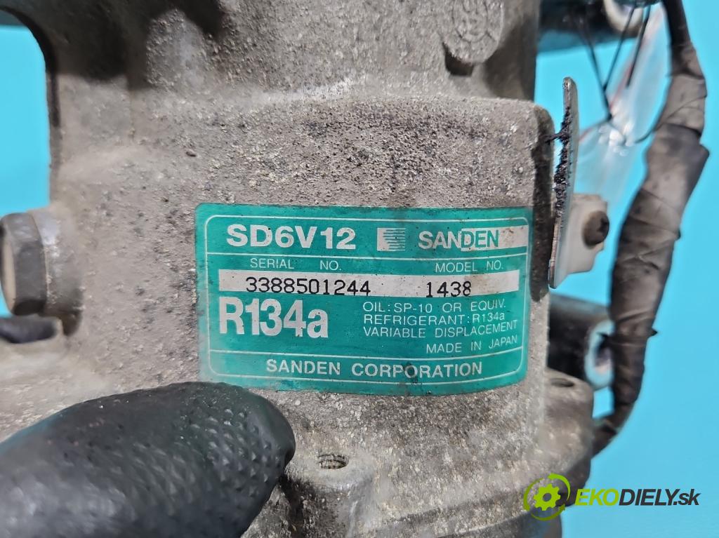 Peugeot 307 1.6 16v 109 HP manual 80 kW 1587 cm3 5- Kompresor: klimatizácie 3388501244 (Kompresor klimatizácie)