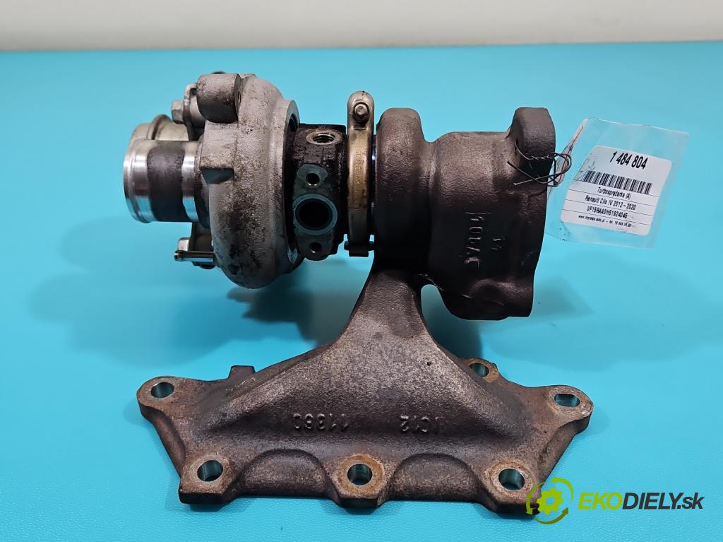 Renault Clio IV 2012-2020 0.9 Tce 90 hp manual 66 kW 898 cm3 5- Turbodmychadlo 49373-04001 (Kompletní turbodmychadlo)