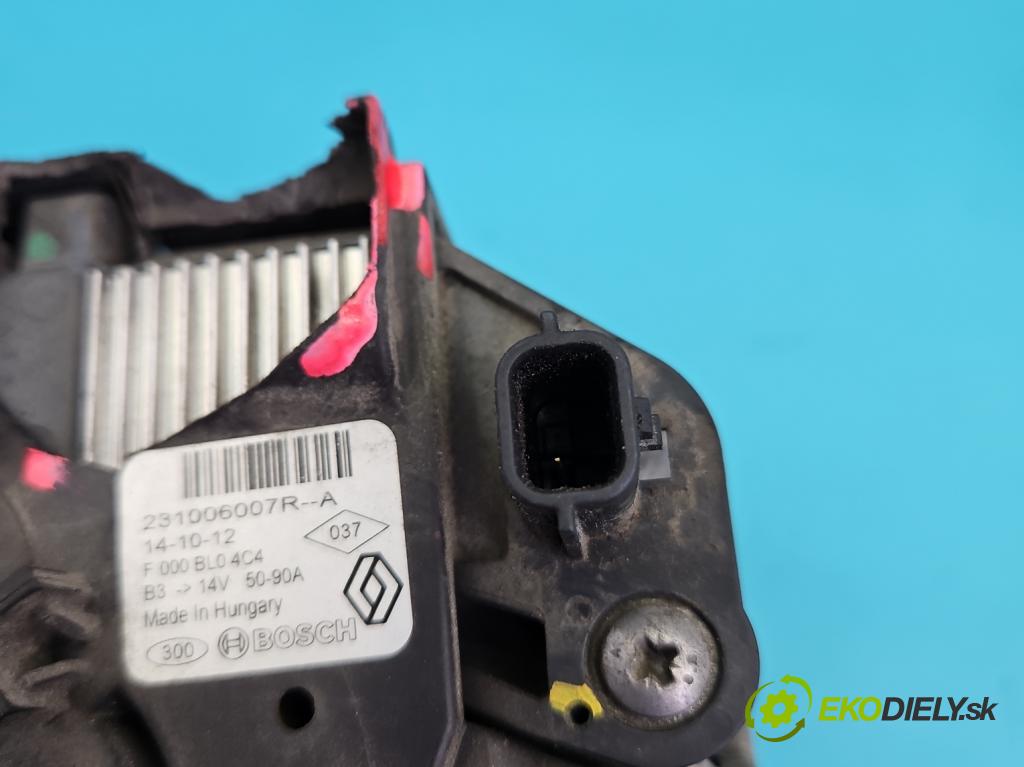 Renault Clio IV 2012-2020 0.9 Tce 90 HP manual 66 kW 898 cm3 5- Alternator 231006007R (Alternátor)