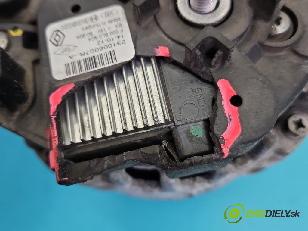 Renault Clio IV 2012-2020 0.9 Tce 90 HP manual 66 kW 898 cm3 5- Alternator 231006007R (Alternátor)