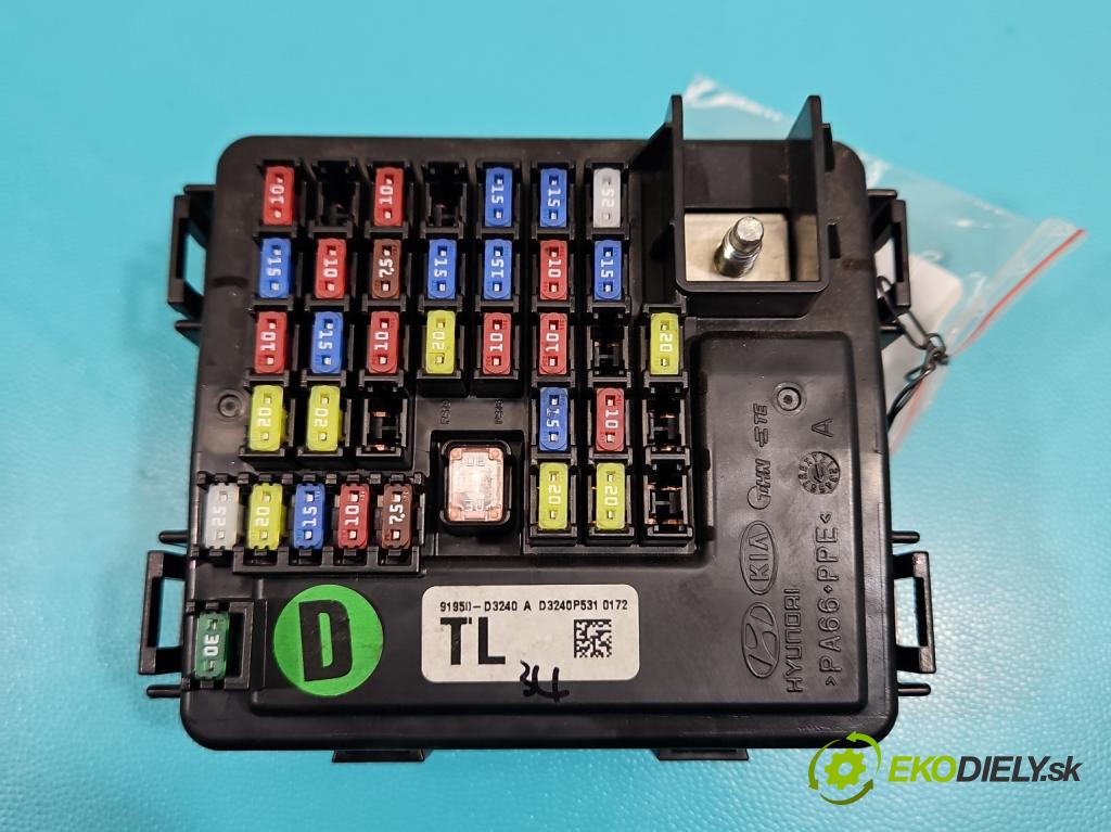 Hyundai Tucson III 2015-2020 2.0 crdi 136hp automatic 100 kW 1999 cm3 5- skříňka pojistková 91950-D3240A (Pojistková skříňka)