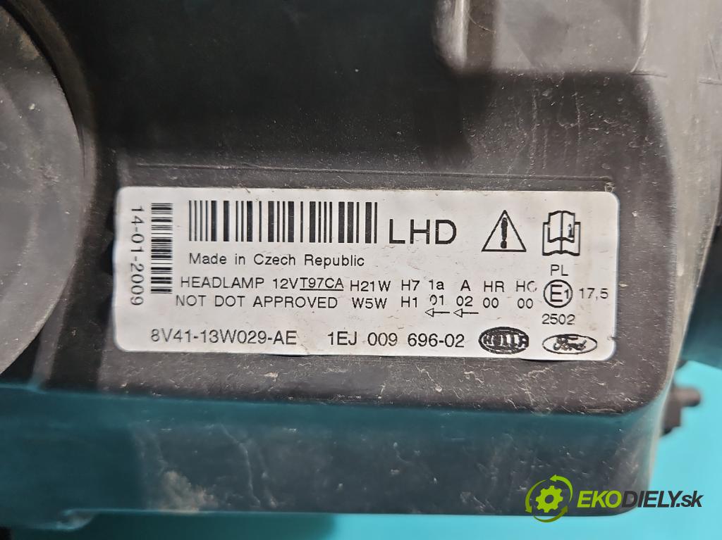 Ford Kuga Mk1 2008-2013 2.0 tdci 136 HP manual 100 kW 1997 cm3 5- Reflektor: pravý 8V41-13W029-AE (Svetlo predné pravé)