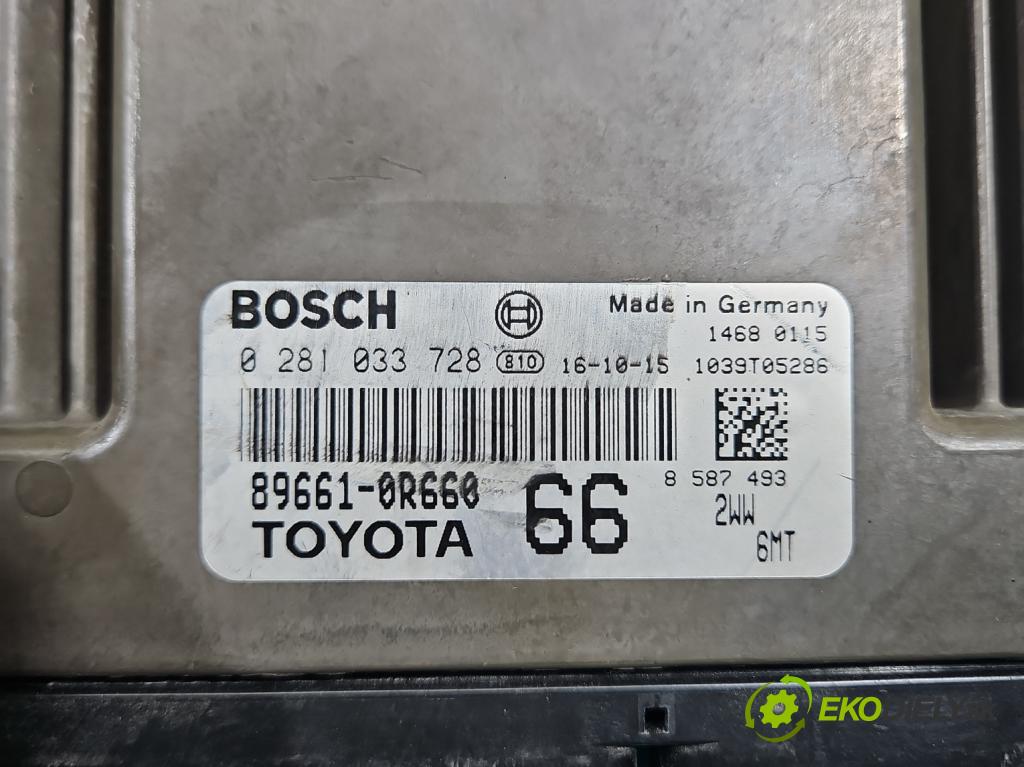 Toyota Rav4 IV 2013-2018 2.0 D4D 143 HP manual 105 kW 1995 cm3 5- riadiaca jednotka motora 0281033728