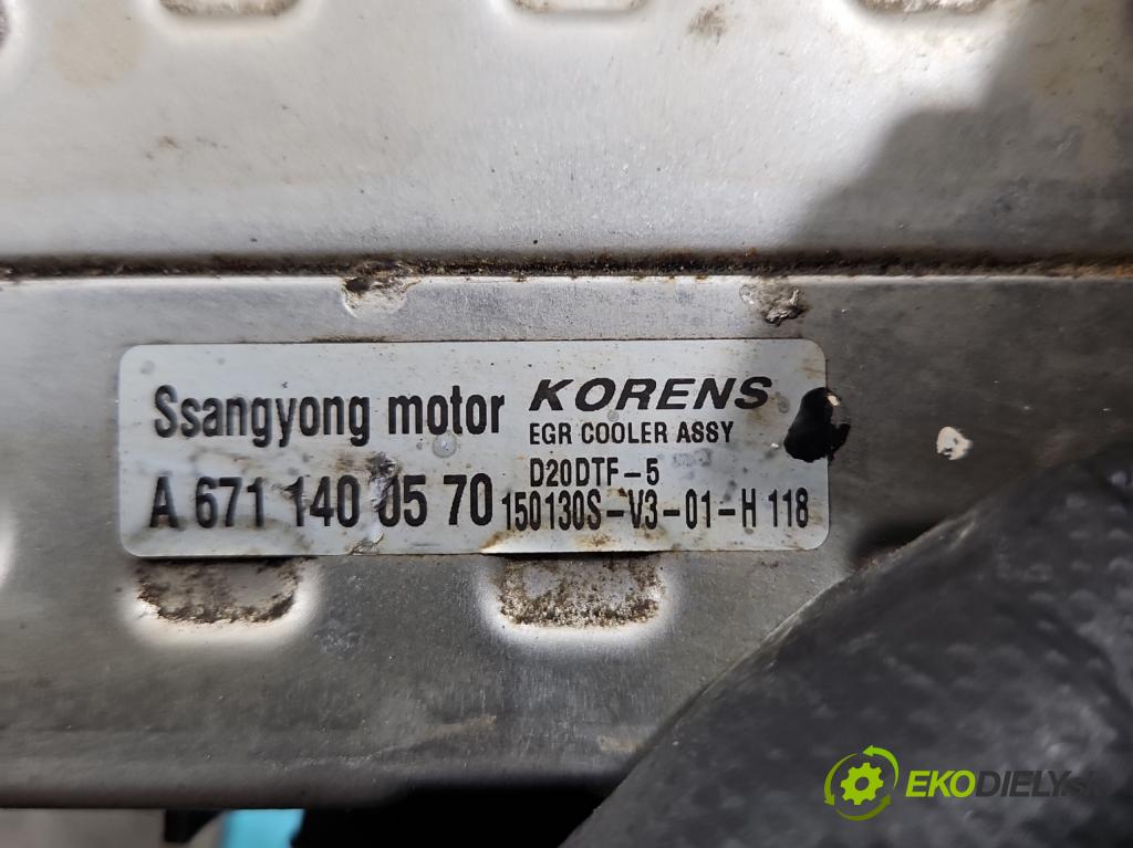 Ssangyong Rexton I 2001-2017 2.0 (671960) 155 HP automatic 114 kW 1998 cm3 5- chladič výfukové A6711400570