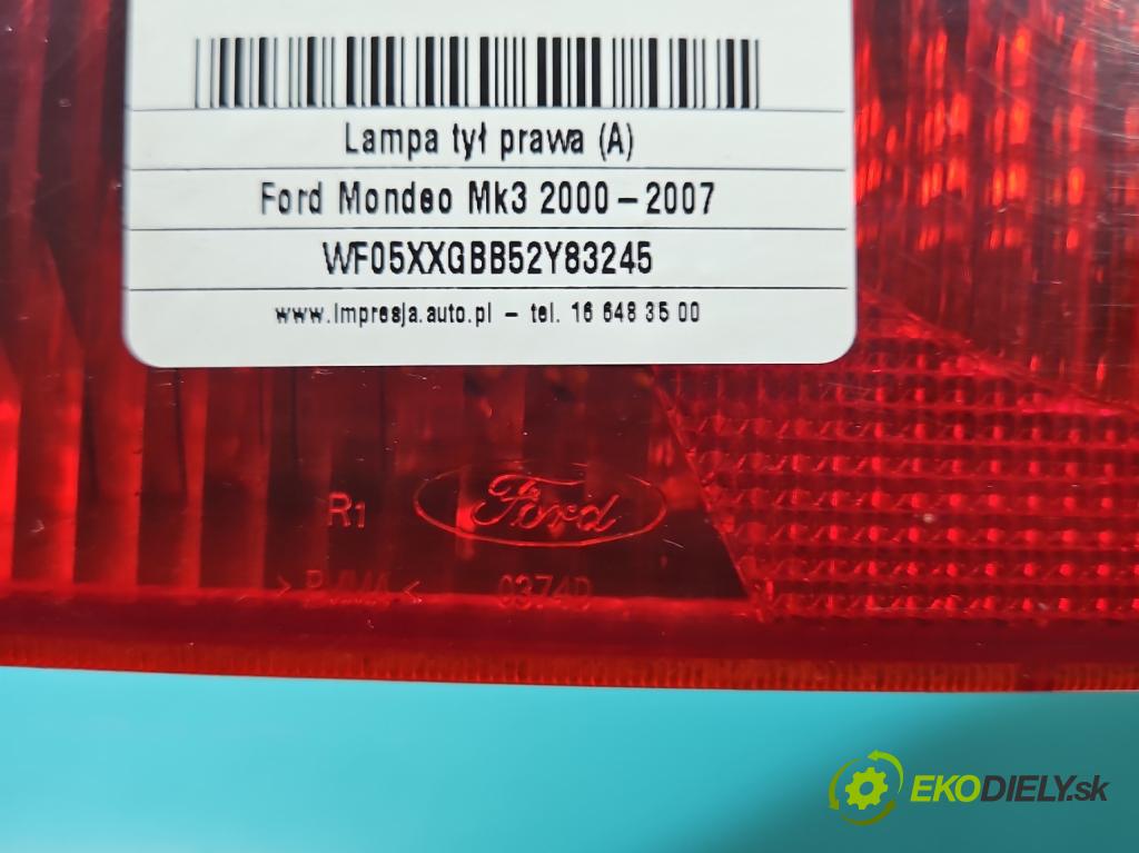 Ford Mondeo Mk3 2000-2007 1.8 16v 110 HP manual 81 kW 1796 cm3 5- svetlo / reflektor zadné pravé 1S71-13404-A (Kľučka dverí ostatné)