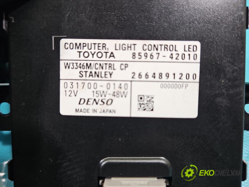 Toyota Rav4 IV 2013-2018 2.0 D4D 143 HP manual 105 kW 1995 cm3 5- střídač: xenon 85967-42010 (Riadiaca jednotka xenónu)