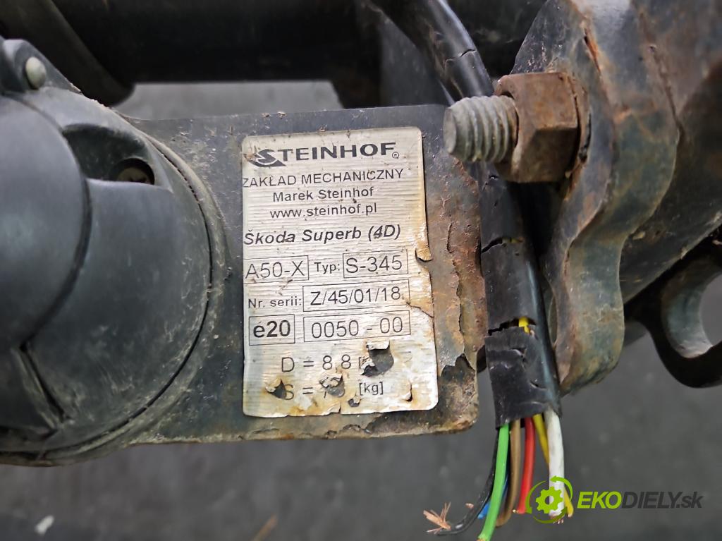 Skoda Superb I 2001-2008 1.9 tdi 131 hp automatic 96 kW 1896 cm3 4- oko tažné  (Tažné zařízení)