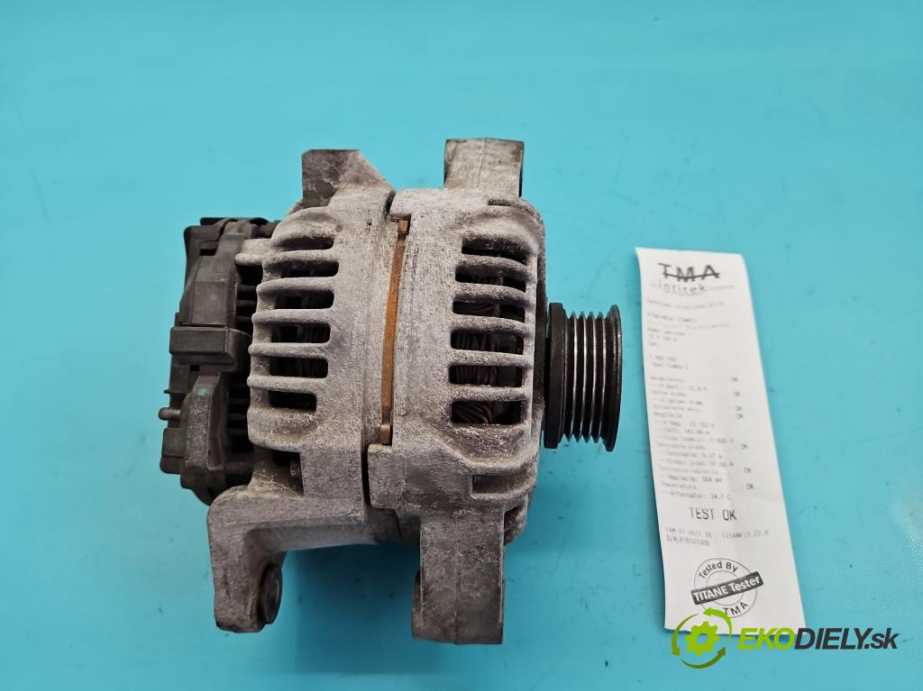 Opel Combo C 2001-2011 1.6 16V 97KM manual 71 kW 1598 cm3 5- Alternator 0124425022 (Alternátor)