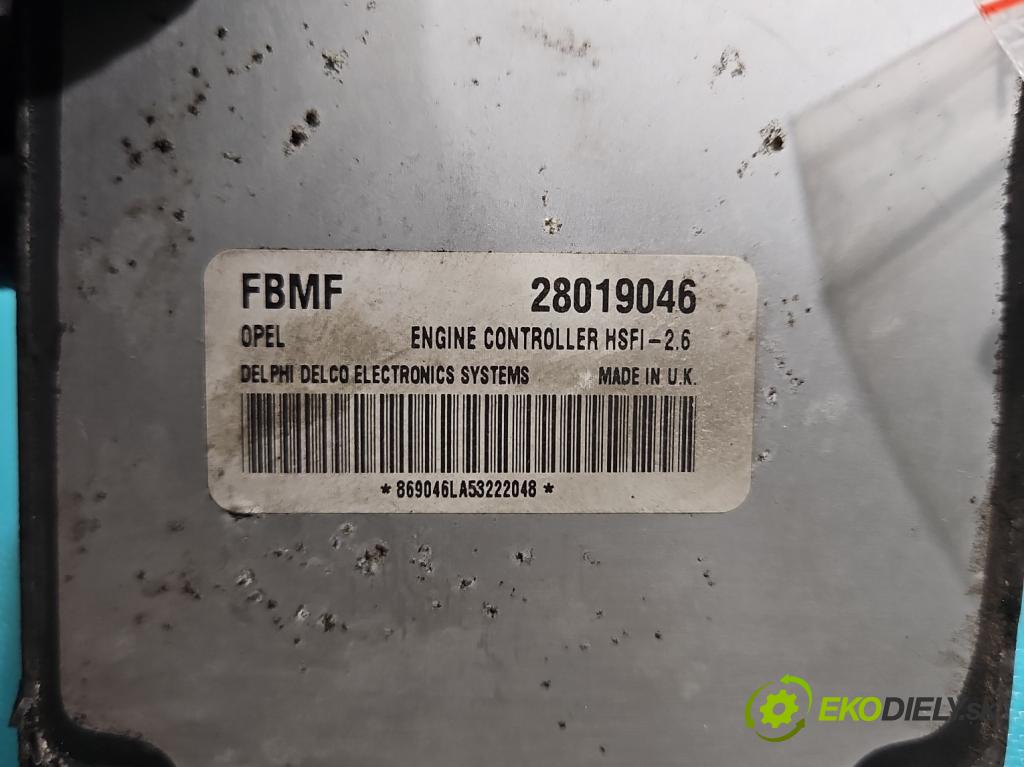 Opel Combo C 2001-2011 1.6 16V 97KM manual 71 kW 1598 cm3 5- riadiaca jednotka motora 28019046