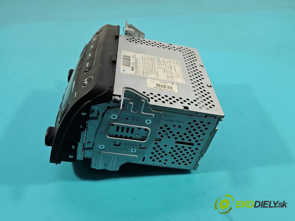 Hyundai I10 I 2008-2013 1.2 16V 78 HP manual 57,3 kW 1248 cm3 5- Radio originál 96100-0X2304X
