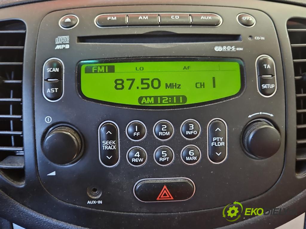 Hyundai I10 I 2008-2013 1.2 16V 78 HP manual 57,3 kW 1248 cm3 5- Radio originál 96100-0X2304X