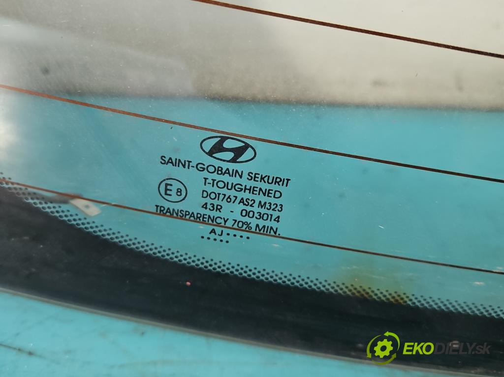 Hyundai I10 I 2008-2013 1.2 16V 78 hp manual 57,3 kW 1248 cm3 5- sklo zadní  (Zadní sklo)