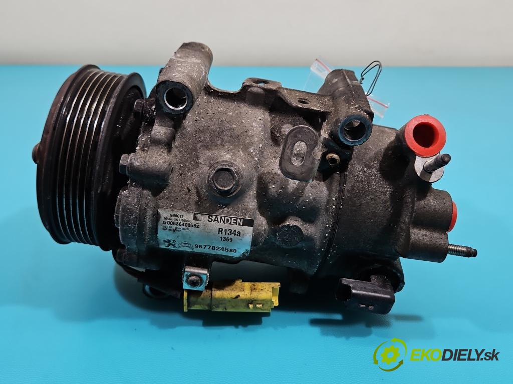 Peugeot 508 I 2010-2018 2.0 hdi 150 HP manual 110 kW 1997 cm3 4- Kompresor: klimatizácie 9677824580 (Kompresor klimatizácie)